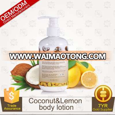 100% Pure Plants Extracts Coconut&Lemon Body Lotion Moisturizing and Whitening Skin OEM/ODM Professional Supplier